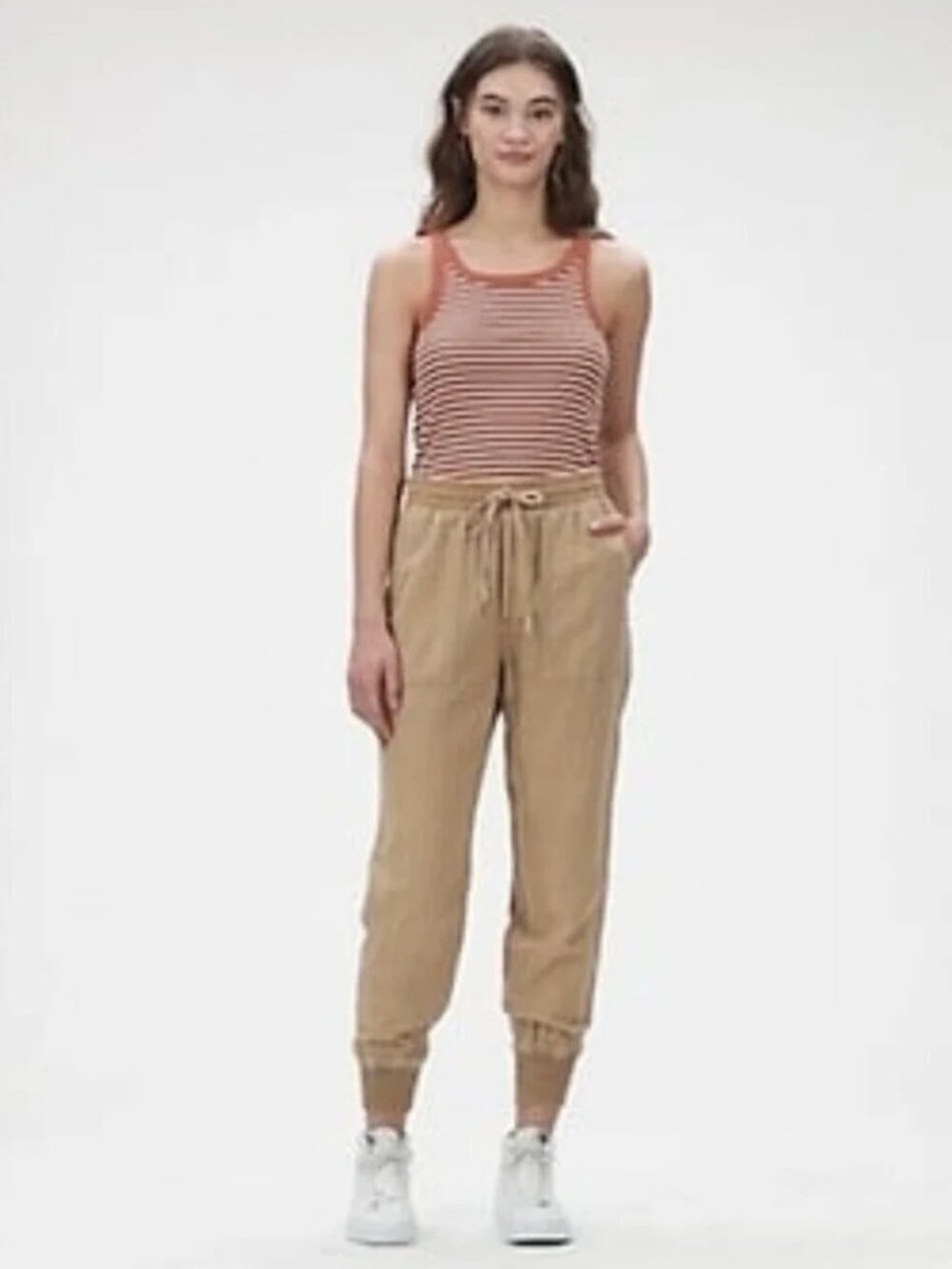 GAP Linen Drawstring Jogger Track Pants